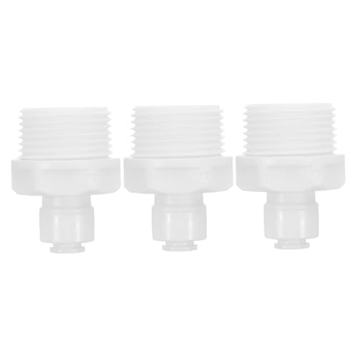 NOLITOY 3 Stück Teiliges Wasserrohr adapter Selbstsichernde Schnellkupplung für Ro systeme Gartenschläuche Eiswürfelbereiter Kaffeemaschinen Wasserdichte Verbindung ohne Werkzeug von NOLITOY