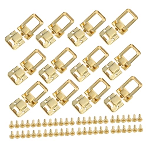 NOLITOY 30 Stück Teiliges Antiker Box verschlüsse aus Robuste Retro Schmuckkasten hasps Einfache Montage Goldfarbene Schnappverschlüsse Passend für Holz Geschenkboxen Langlebig und von NOLITOY