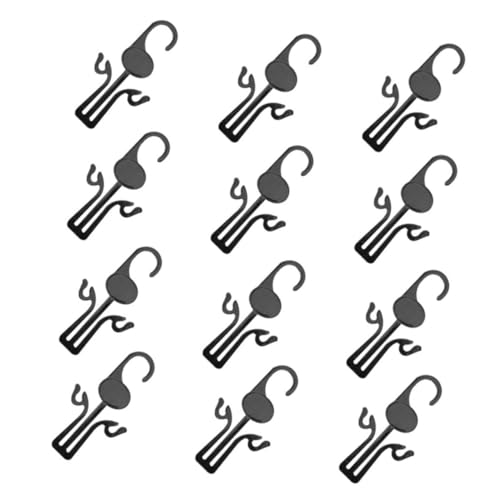 NOLITOY 30 Stück Teiliges Schuhhalter Schuhaufhänger Stabile Schuhablage Hängend Schwarz Robustes PP Material Platzsparend für Slipper und Sandalen für Schuhaufbewahrung und Trocknung von NOLITOY