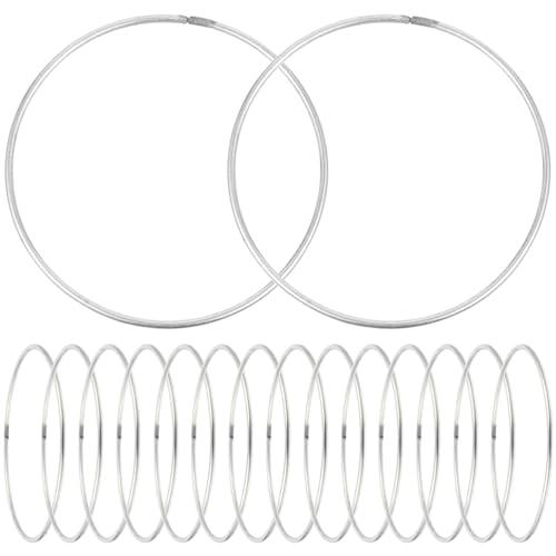 NOLITOY 35 Stück Traumfänger-Ringe aus Makramee aus Metall, Kreis, rund, Makramee, 10 cm, für Basteln, Handwerk, Traumfänger, Dekoration von Girlanden von NOLITOY