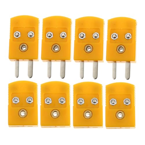 NOLITOY 4 Sätze K Thermoelement Stecker Teilig Hochtemperaturbeständiger Abs Adapter Männlich und Weiblich Kabelverbinder Für Präzise Temperaturmessung und Sensorverbindung von NOLITOY
