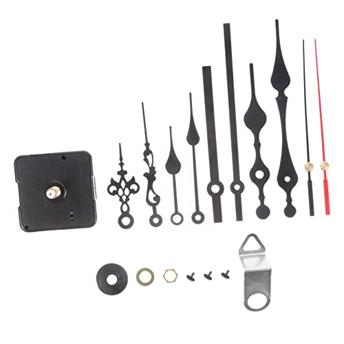 NOLITOY 4 Sätze Teiliges DIY Uhrwerk mit Leisem Quarzuhrwerk Uhrzeiger in Klassischem Schwarz und Ersatzteile für Wanduhr Reparatur und Individuelle Uhrprojekte Vielseitig Einsetzbar von NOLITOY