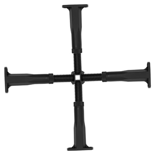 NOLITOY 4 Stck Verstellbare Bettbeine Höhenverstellbare Bettrahmen Stützfüße aus Robustem Kunststoff Mittige Unterstützung für Möbel und Lattenrost Langlebige Ersatzfüße von NOLITOY