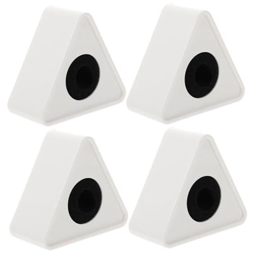NOLITOY 4 Stück Dreieckige Mikrofonflaggen aus Abs mit Großem Logofeld Stabile Interview mikrofonstationen Einfache Befestigung Weiße Mikrofon logo würfel für Professionelle NOLITOY 4 Stück Dreieckige Mikrofonflaggen aus Abs mit Großem Logofeld Stabile Interview mikrofonstationen Einfache Befestigung Weiße Mikrofon logo würfel für Professionelle von NOLITOY