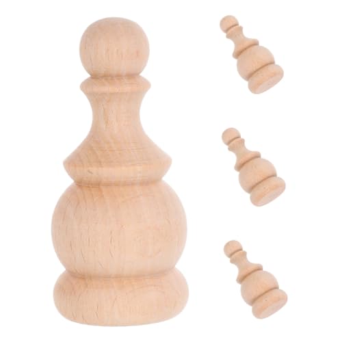 NOLITOY 4 Stück Holz Dekor Endstücke aus Massivem Hartholz Runde Postkappen mit Römischem Design für Treppengeländer Bettpfosten Möbel Unlackierte Handwerksrohlinge zum Lackieren und NOLITOY 4 Stück Holz Dekor Endstücke aus Massivem Hartholz Runde Postkappen mit Römischem Design für Treppengeländer Bettpfosten Möbel Unlackierte Handwerksrohlinge zum Lackieren und von NOLITOY
