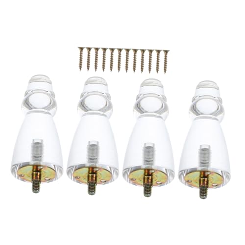 NOLITOY 4 Stück Möbelbeine Transparent Robust Stabil für Sofa Schrank Tisch Vielseitig Schnell Montierbar Moderne Möbelstützen NOLITOY 4 Stück Möbelbeine Transparent Robust Stabil für Sofa Schrank Tisch Vielseitig Schnell Montierbar Moderne Möbelstützen von NOLITOY