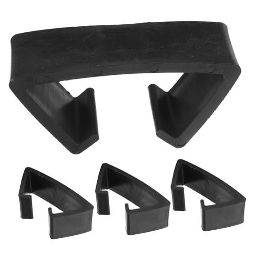 NOLITOY 4 Stück Rattan Möbel Clips Verstellbare Klemmen für Terrassenmöbel Sofa Verbinder Grooved Slots für Sicheren Halt Schwarz für Balkonmöbel und Gartenmöbel von NOLITOY