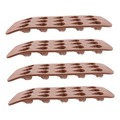 NOLITOY 4 Stück Silikonform Flexibel Lebensmittelecht für Schokolade Jelly Eiswürfel Pudding Candy DIY Backen und Gefrierfach Geeignet Multifunktional Platzsparend NOLITOY 4 Stück Silikonform Flexibel Lebensmittelecht für Schokolade Jelly Eiswürfel Pudding Candy DIY Backen und Gefrierfach Geeignet Multifunktional Platzsparend von NOLITOY