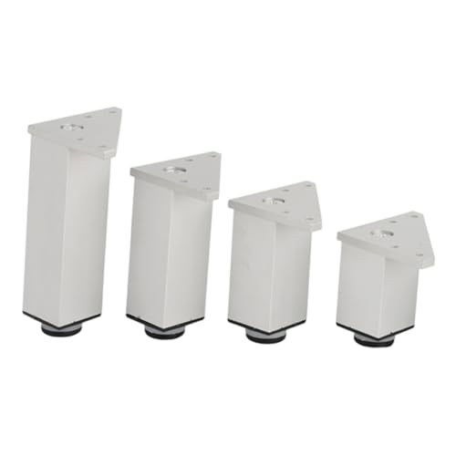 NOLITOY 4 Stück Teiliges Aluminiumlegierung Möbelbeine Verstellbar Stabile Tisch Schrankfüße für Sofa Couchtisch Badmöbel Zubehör Robuste Möbelfüße Langlebig NOLITOY 4 Stück Teiliges Aluminiumlegierung Möbelbeine Verstellbar Stabile Tisch Schrankfüße für Sofa Couchtisch Badmöbel Zubehör Robuste Möbelfüße Langlebig von NOLITOY
