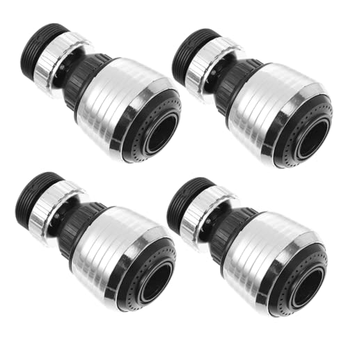 NOLITOY 4 Stück Teiliges Drehbarer Wasserhahnbelüfter für Spüle Schwenkbarer Filteraufsatz mit Sprühfunktion Einsetzbar für Küchen und Badarmaturen Einfache Montage Wassersparend und NOLITOY 4 Stück Teiliges Drehbarer Wasserhahnbelüfter für Spüle Schwenkbarer Filteraufsatz mit Sprühfunktion Einsetzbar für Küchen und Badarmaturen Einfache Montage Wassersparend und von NOLITOY