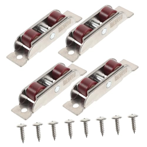 NOLITOY 4 Stück Teiliges Edelstahl Schiebefenster Laufrolle Stabile Schiebetür Sash Umlenkrolle für Reibungslosen Lauf Einfache Montage Langlebig und Verschleißfest NOLITOY 4 Stück Teiliges Edelstahl Schiebefenster Laufrolle Stabile Schiebetür Sash Umlenkrolle für Reibungslosen Lauf Einfache Montage Langlebig und Verschleißfest von NOLITOY