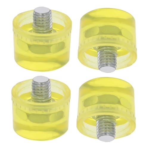 NOLITOY 4 Stück Teiliges Gummihammer Ersatzkopf Stoßdämpfende Mallet Hammer Köpfe Langlebige Austauschbare Hammerkopf Spitzen für Präzises und Zuverlässiges Schlagen NOLITOY 4 Stück Teiliges Gummihammer Ersatzkopf Stoßdämpfende Mallet Hammer Köpfe Langlebige Austauschbare Hammerkopf Spitzen für Präzises und Zuverlässiges Schlagen von NOLITOY