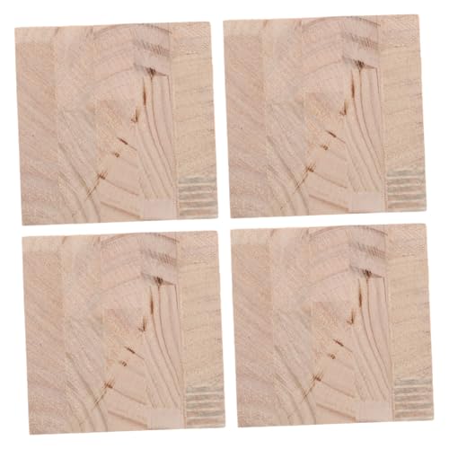 NOLITOY 4 Stück Teiliges Holz Möbel Risers Würfel Quadratisch Möbelerhöhung für Sofa Stuhl Tisch Betthöherung rutschfeste Stabile Untersetzer für Vielseitige Nutzung von NOLITOY