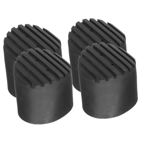 NOLITOY 4 Stück Teiliges Leiterfußschutz Rutschfestem Strapazierfähigem Gummi Leiterzubehör zum Schutz von Böden und Stabiler Standfestigkeit Passend für Runde Leiterbeine mit von NOLITOY