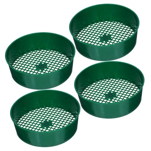NOLITOY 4 Stück Teiliges Multi use Gartensieb aus Grünem mit Feinmaschigem Bodensieb für Erde Kompost Kies und Leichtes Tragbares Sieb für Garten Bonsai und Sandspielzeug NOLITOY 4 Stück Teiliges Multi use Gartensieb aus Grünem mit Feinmaschigem Bodensieb für Erde Kompost Kies und Leichtes Tragbares Sieb für Garten Bonsai und Sandspielzeug von NOLITOY