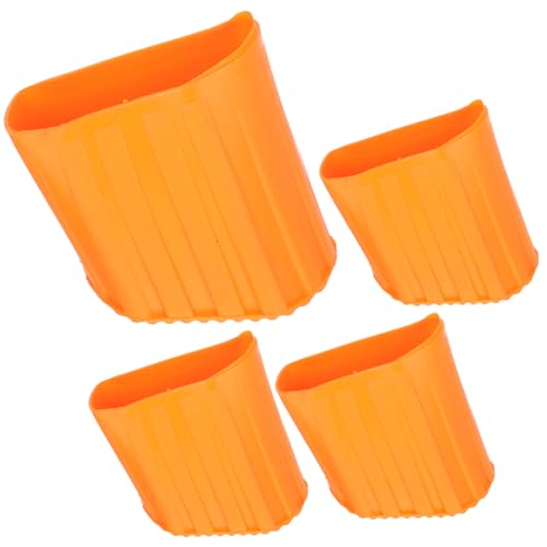 NOLITOY 4 Stück Teiliges Rutschfestes Leiterfuß Robustem Kunststoff Verdickte Leiterfüße Schutzkappen für Haushalt Hitzebeständig Bodenschonend Kompatibel mit Klappleitern und von NOLITOY