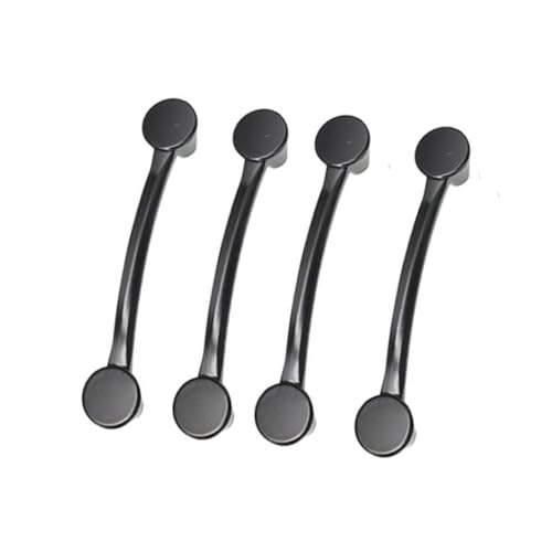 NOLITOY 4 Stück Teiliges Schwarzer Aluminiumlegierung Schrankgriffe Brückenform Lochabstand Möbelknöpfe für Küchen Kleiderschrank und Schubladentüren NOLITOY 4 Stück Teiliges Schwarzer Aluminiumlegierung Schrankgriffe Brückenform Lochabstand Möbelknöpfe für Küchen Kleiderschrank und Schubladentüren von NOLITOY