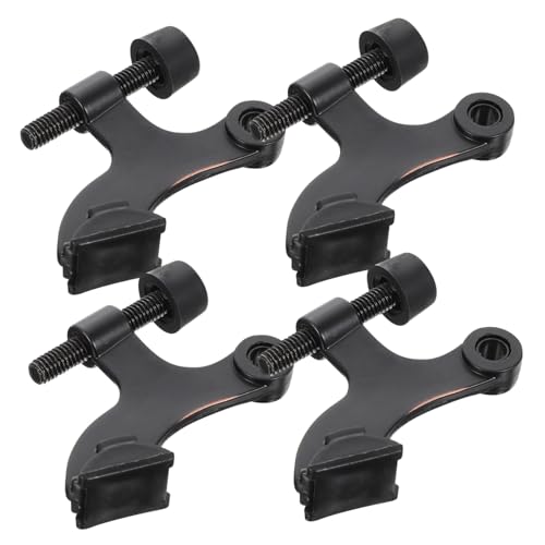 NOLITOY 4 Stück Teiliges Verstellbares Türstopper aus Robustem Zinklegierungs Material mit Gummipuffer Langlebig und Stabil Geeignet für Wohn und Geschäftsräume Schützt Wände vor von NOLITOY