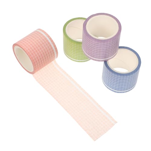 NOLITOY 4 Stück Teiliges Washi Klebeband Breit Dekoratives Papierklebeband mit Quadratischem Muster Vielseitig für Scrapbooking DIY Handbücher Tagebücher und Zufällige Zufällige Farbe NOLITOY 4 Stück Teiliges Washi Klebeband Breit Dekoratives Papierklebeband mit Quadratischem Muster Vielseitig für Scrapbooking DIY Handbücher Tagebücher und Zufällige Zufällige Farbe von NOLITOY