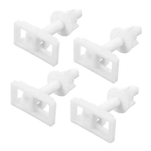 NOLITOY 4 Stück Teiliges Wc sitz Schrauben Befestigungsset Toilettendeckel Schrauben mit Muttern und Unterlegscheiben Präzise Verarbeitung für Festen Halt und Einfache Montage Kompatibel von NOLITOY