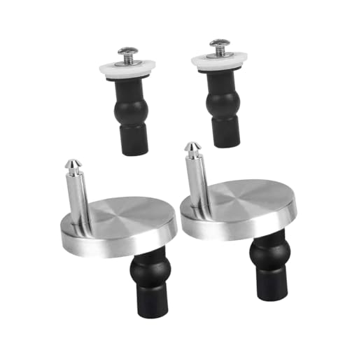 NOLITOY 4 Stück Toilettensitz Scharniere Teiliges Set Edelstahl Expansionsschrauben Schnellverschluss Wc Sitz Befestigung Einfache Montage und Langlebig von NOLITOY