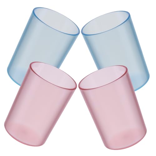 NOLITOY 4 Stück Transparente Wiederverwendbare Zahnputzbecher für Badezimmer Teiliges Mundspülbecher in Blau und Bpa Freie Trink und Zahnbürstenbecher mit Glatten Kanten Große Kapazität NOLITOY 4 Stück Transparente Wiederverwendbare Zahnputzbecher für Badezimmer Teiliges Mundspülbecher in Blau und Bpa Freie Trink und Zahnbürstenbecher mit Glatten Kanten Große Kapazität von NOLITOY