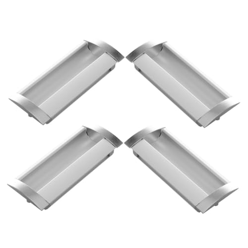NOLITOY 4 Stück Verdeckte Türgriffe Unsichtbare Aluminium Türgriffe für Schiebetüren Einbau Möbelgriffe für Schränke und Kleiderschränke Einfache Montage Lochabstand NOLITOY 4 Stück Verdeckte Türgriffe Unsichtbare Aluminium Türgriffe für Schiebetüren Einbau Möbelgriffe für Schränke und Kleiderschränke Einfache Montage Lochabstand von NOLITOY