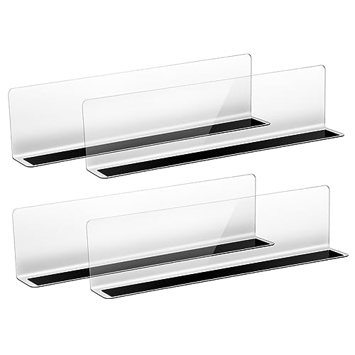 NOLITOY 4stücke Magnetische Regaltrennwände Transparente Warentrenner Für Supermärkte Und Schränke Installieren Flexibel Für Verschiedene Produkte von NOLITOY