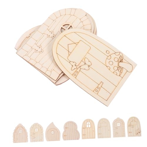 NOLITOY 40 Stück Hölzerne Dekoration Blanke Holzscheiben Miniaturtür Für Bäume Holztür Für Garten Gartentüren Im Freien Gartenfeentür Miniatur Figuren NOLITOY 40 Stück Hölzerne Dekoration Blanke Holzscheiben Miniaturtür Für Bäume Holztür Für Garten Gartentüren Im Freien Gartenfeentür Miniatur Figuren von NOLITOY