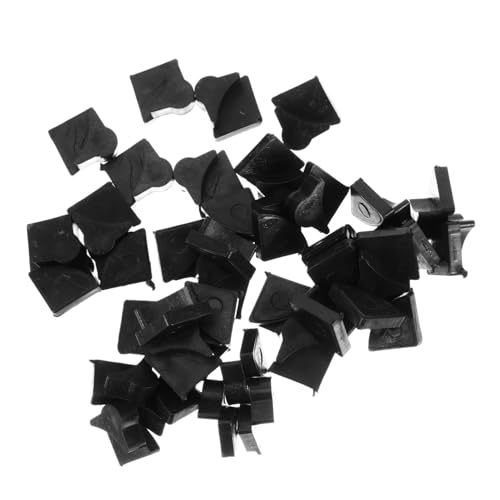 NOLITOY 40 Stück Teiliges Kunststoff klips Verstellbare Kombi schrankschnappverschlüsse Vielseitig für Kleiderschrank Schuhschrank Regal Platzsparend DIY möbel Zubehör in Schwarz von NOLITOY