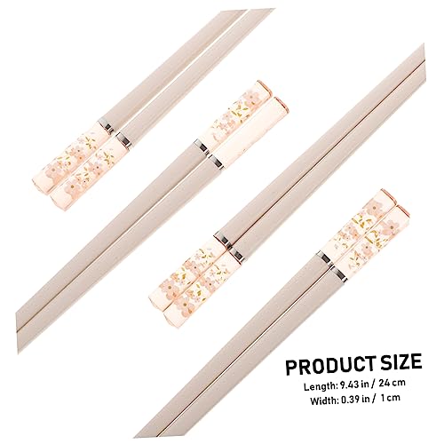 NOLITOY 5 Paare Langlebige Wiederverwendbare Japanische Essstäbchen aus Hochwertiger Legierung Rutschfestes Design Spülmaschinenfest für Haushalt Küche und Hotelgebrauch NOLITOY 5 Paare Langlebige Wiederverwendbare Japanische Essstäbchen aus Hochwertiger Legierung Rutschfestes Design Spülmaschinenfest für Haushalt Küche und Hotelgebrauch von NOLITOY
