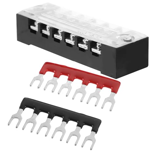NOLITOY 5 Sätze Teiliges Position Schraubklemmenleiste Isolierte Doppelreihen Klemmenblock mit Schutzabdeckung für Elektrische Geräte und Automatisierungssysteme NOLITOY 5 Sätze Teiliges Position Schraubklemmenleiste Isolierte Doppelreihen Klemmenblock mit Schutzabdeckung für Elektrische Geräte und Automatisierungssysteme von NOLITOY
