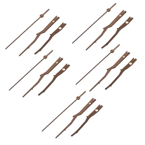 NOLITOY 5 Sätze Wanduhrzeiger aus Holz für Uhren DIY Uhrzeiger mit Kupferhülse Langlebige Uhrzeiger zur Reparatur und Ersatz Einfache Montage für Uhrwerk Geeignet für Bastler und von NOLITOY