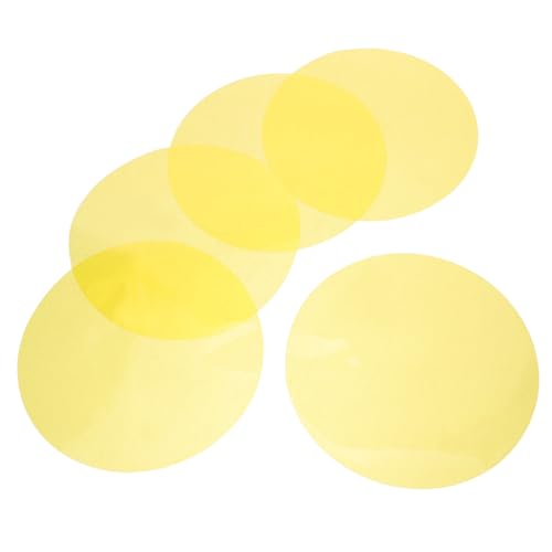 NOLITOY 5 Stück Farbfolien Lichtdiffusor Pet Farbfilter Selbstklebend Warmlicht Korrektur Folien für Lampen und Spots Langlebige Transparente Farbabsorptionsfolie für Stimmungsvolle von NOLITOY