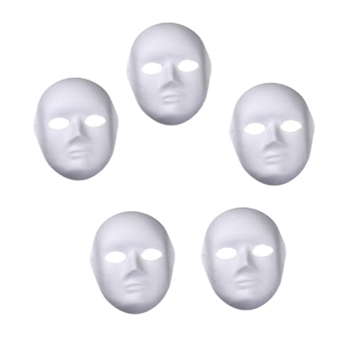 NOLITOY 5 Stück Handbemalte Maske Für Maske Überstreichbar Unbemalt Papier Leere Malmaske Maskerademaske Für Maskerademaske Für Mädchen Bemalbare Masken Bemalbare Gesichtsmaske Weiß NOLITOY 5 Stück Handbemalte Maske Für Maske Überstreichbar Unbemalt Papier Leere Malmaske Maskerademaske Für Maskerademaske Für Mädchen Bemalbare Masken Bemalbare Gesichtsmaske Weiß von NOLITOY
