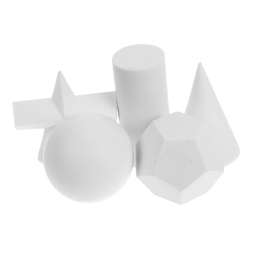 NOLITOY 5stücke Wiederverwendbare Simulation Gips Geometrische Form Minimalistischen Modell Prop von NOLITOY