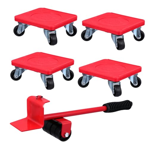 NOLITOY 5 Stück Teiliges Möbeltransport Set Möbelheber und Möbelgleiter Schwerlast Umzugswerkzeug für Vinyl Teppich und Parkett Möbel Mühelos Bewegen und Anheben NOLITOY 5 Stück Teiliges Möbeltransport Set Möbelheber und Möbelgleiter Schwerlast Umzugswerkzeug für Vinyl Teppich und Parkett Möbel Mühelos Bewegen und Anheben von NOLITOY
