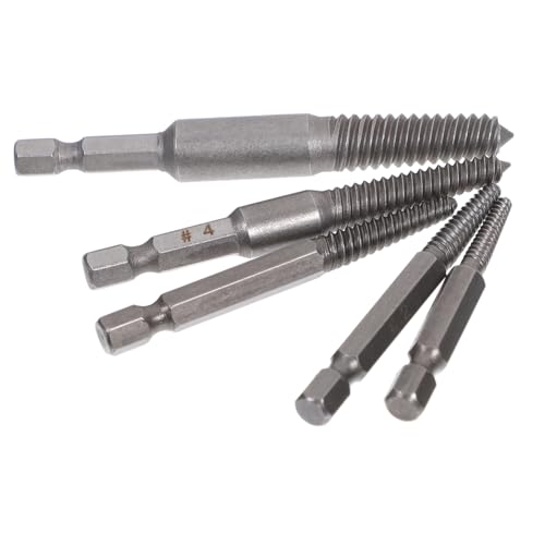 NOLITOY 5 Stück Teiliges Schraubenausdreher Hochfestem Stahl Vielseitig Einsetzbar zum Entfernen Beschädigter Schrauben und Gebrochener Bolzen Robuste Schraubenentferner für Heimwerker NOLITOY 5 Stück Teiliges Schraubenausdreher Hochfestem Stahl Vielseitig Einsetzbar zum Entfernen Beschädigter Schrauben und Gebrochener Bolzen Robuste Schraubenentferner für Heimwerker von NOLITOY