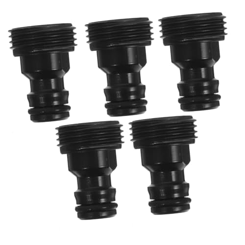 NOLITOY 5 Stück Teiliges Wasserhahn Schlauchadapter aus Robustem Kunststoff Schnelles Anschluss Design Hochfest und Verschleißfest Sicherer Hahnanschluss für Waschmaschinen und von NOLITOY