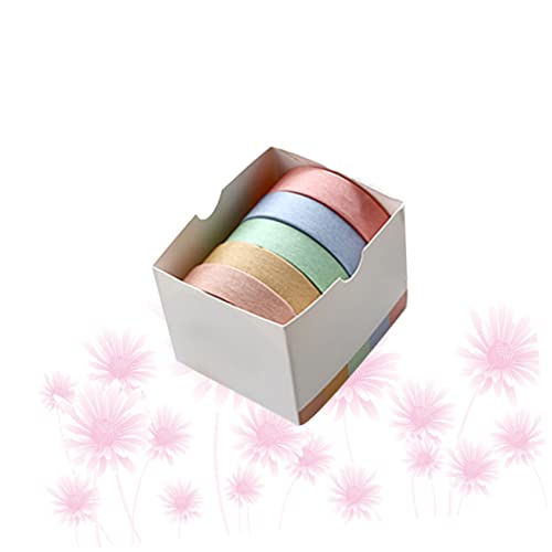 NOLITOY 5 Stück Washi Tape Buntes Papierklebeband Leicht Abziehbar Rückstandsfrei Für Fotoalben Journale Wanddeko Scrapbooking Geschenkverpackung NOLITOY 5 Stück Washi Tape Buntes Papierklebeband Leicht Abziehbar Rückstandsfrei Für Fotoalben Journale Wanddeko Scrapbooking Geschenkverpackung von NOLITOY