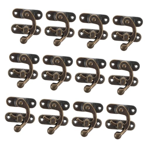 NOLITOY 50 Paare Antike Box Hasps aus Robustem Eisen Mittelgroße Holzbox verschlüsse Schmuckkasten Zubehör Langlebige Ersatz schlösser Einfache Montage Zuverlässiger von NOLITOY