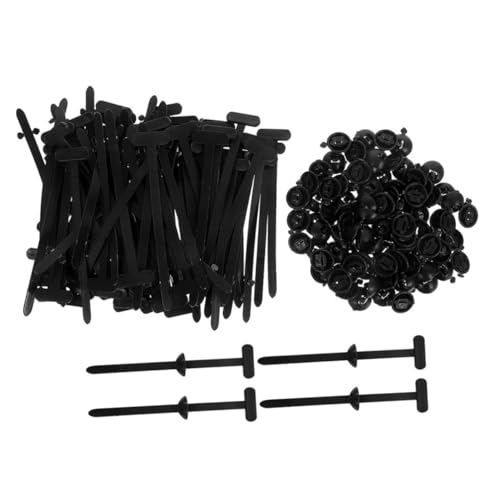 NOLITOY 50 Stück Nylon Kabelbinder mit Schnalle Einsetzbar Selbstsichernd Hohe Festigkeit Schnell Installierbar Robustes Bindewerkzeug für Auto Garage Kofferraum und Heimgebrauch von NOLITOY