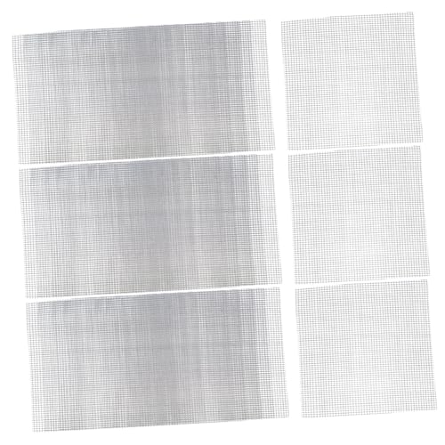NOLITOY 50 Stück Quadratische Blumentopf Mesh Pads Stabile Drainagegitter für Pflanzkübel mit Löchern Atmungsaktive Bodenauflagen zur Verhinderung von Erdverlust Geeignet für Garten und von NOLITOY