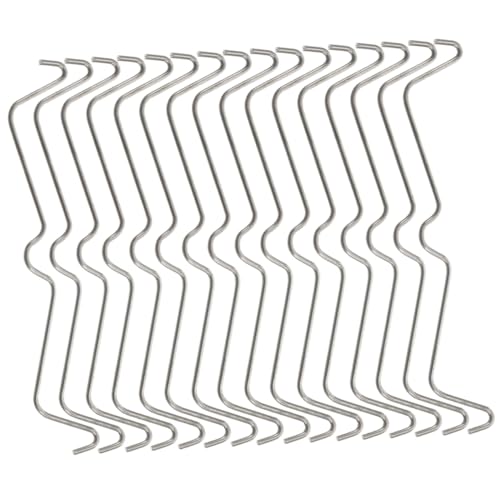 NOLITOY 50 Stück Teiliges Edelstahl Peg Board Haken Sicherungsclips Rostfrei Flexibel und Robust Wiederverwendbar für Lochwand Zubehör in Werkstatt Garage und Supermarktregalen Geeignet von NOLITOY