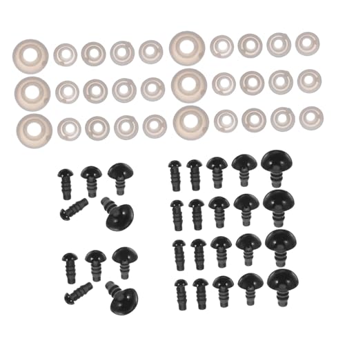 NOLITOY 500stücke Puppenaugen Aus Kunststoff Zum Basteln Mit Unterlegscheiben Für Sichere Befestigung Für Stofftiere Puppen Und Plüschtiere NOLITOY 500stücke Puppenaugen Aus Kunststoff Zum Basteln Mit Unterlegscheiben Für Sichere Befestigung Für Stofftiere Puppen Und Plüschtiere von NOLITOY