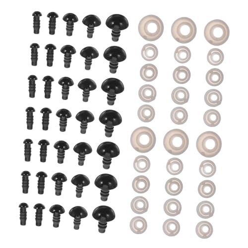 NOLITOY 500stücke Kunststoff Sicherheitsaugen Für Stofftiere Basteln Mit Unterlegscheiben Puppenaugen Zum Häkeln Für Puppen Bären Und Plüschtiere NOLITOY 500stücke Kunststoff Sicherheitsaugen Für Stofftiere Basteln Mit Unterlegscheiben Puppenaugen Zum Häkeln Für Puppen Bären Und Plüschtiere von NOLITOY