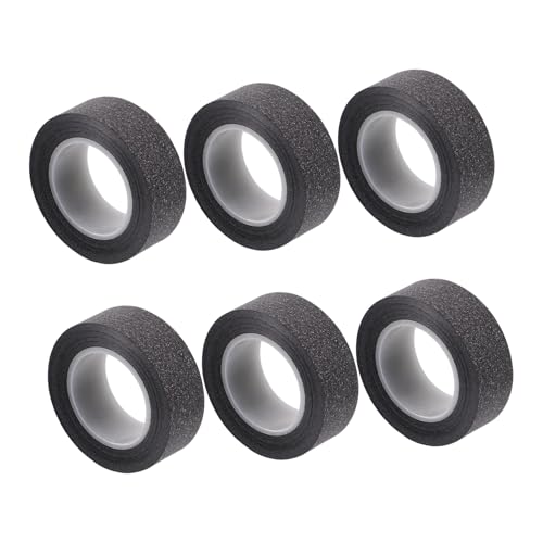 NOLITOY 6 Rollen Glitzer Washi Tape Schwarz DIY Bastel Klebeband Scrapbook Zubehör Rolle Selbstklebend Handabreißbar Dekorativ für Geschenkverpackung und Gestalten NOLITOY 6 Rollen Glitzer Washi Tape Schwarz DIY Bastel Klebeband Scrapbook Zubehör Rolle Selbstklebend Handabreißbar Dekorativ für Geschenkverpackung und Gestalten von NOLITOY