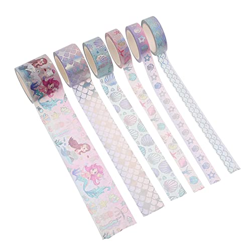 NOLITOY 6 Rollen Handgefertigtes Washi Tape Originelles Klebeband für DIY Basteln Scrapbooking Journal Dekoration Bunte Papierbänder Leicht Abreißbar und Beschreibbar NOLITOY 6 Rollen Handgefertigtes Washi Tape Originelles Klebeband für DIY Basteln Scrapbooking Journal Dekoration Bunte Papierbänder Leicht Abreißbar und Beschreibbar von NOLITOY