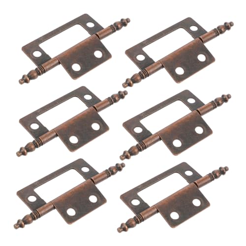 NOLITOY 6 Sätze Teiliges Robuste Eisen Scharniere für Schranktüren Rostbeständig Einfach zu Montieren Vielseitig Einsetzbar als Möbel Küchenschrank Türscharnier in Rotbraunem Antikfinish NOLITOY 6 Sätze Teiliges Robuste Eisen Scharniere für Schranktüren Rostbeständig Einfach zu Montieren Vielseitig Einsetzbar als Möbel Küchenschrank Türscharnier in Rotbraunem Antikfinish von NOLITOY