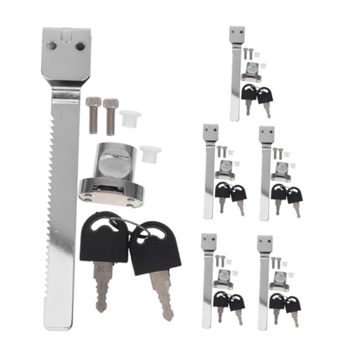 NOLITOY 6 Sets Vitrinenschloss Glastürschloss Mit Schlüssel Universal Schiebeglastürschloss Glastürspind Glaskastenschloss Glasschrank Vitrine Edelstahl Silber NOLITOY 6 Sets Vitrinenschloss Glastürschloss Mit Schlüssel Universal Schiebeglastürschloss Glastürspind Glaskastenschloss Glasschrank Vitrine Edelstahl Silber von NOLITOY